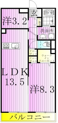 ヴィラ西新井 間取り図