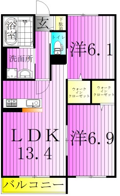 グラントレ宮城 間取り図