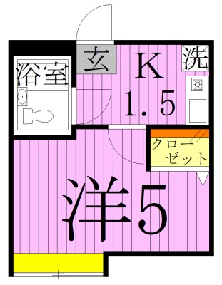 パティオ中川 間取り図
