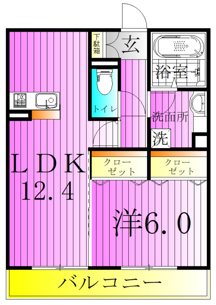 クレール扇 間取り図