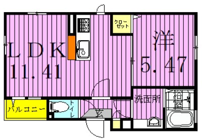 ミレーネ西新井 間取り図