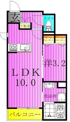 フリージアⅡ 間取り図