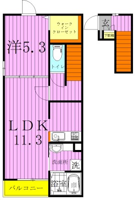 フリージアⅡ 間取り図
