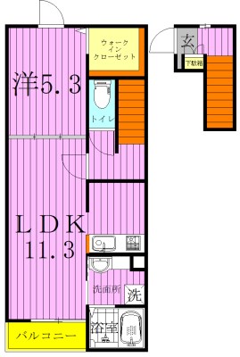 フリージアⅡ 間取り図