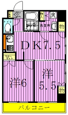 ルーブル西新井 間取り図