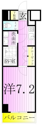 ジェノヴィア五反野スカイガーデン 間取り図