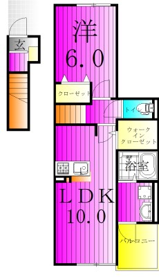 フリージアⅠ 間取り図