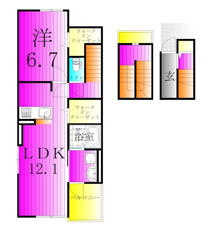 フリージアⅠ 間取り図