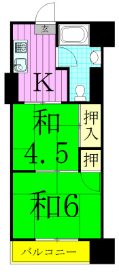 松戸パレス 311号室 間取り