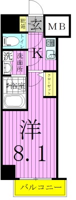 ベルグレードＳＫ　ＤＵＥ 間取り