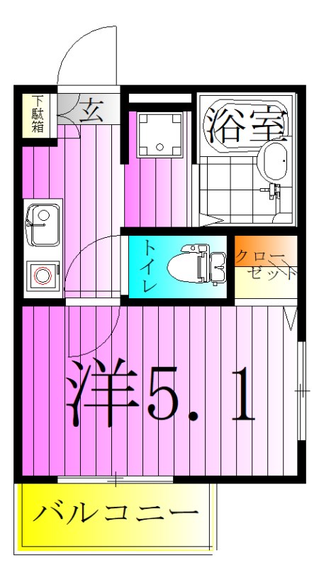 MELDIA西新井大師西 間取り図