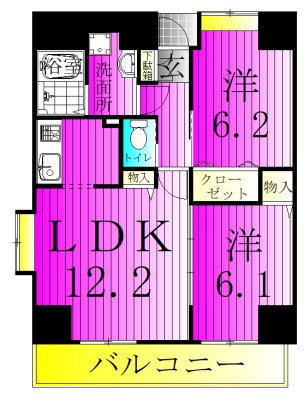 701号室 間取り