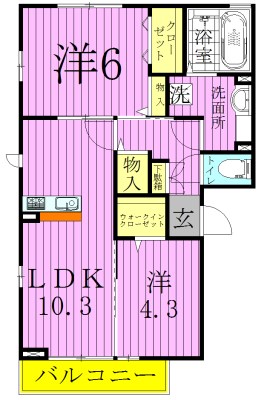 ポラリス 間取り図