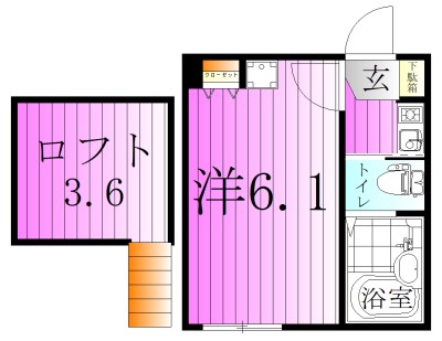 リッシェル北千住 間取り図