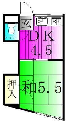 コーポあすなろ 203号室 間取り