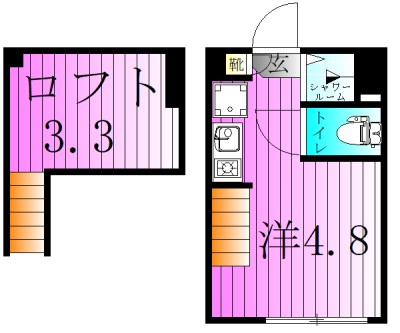 TNフォレスト北千住 間取り図