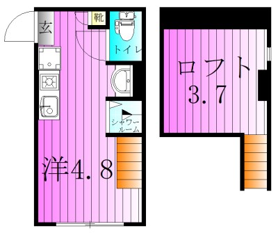 TNフォレスト北千住 間取り図