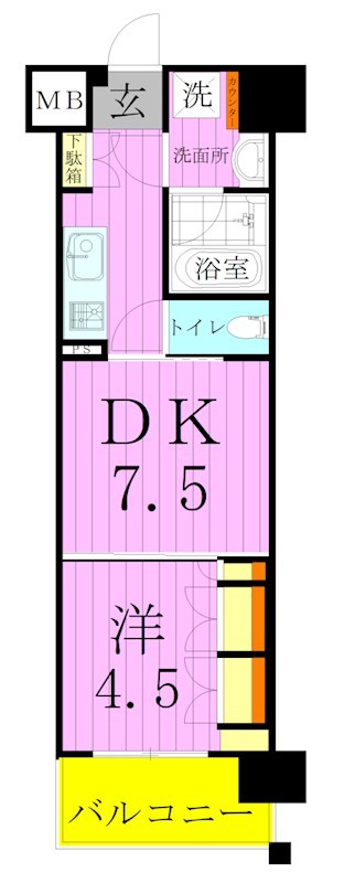 パレステージ江北３東館 間取り図