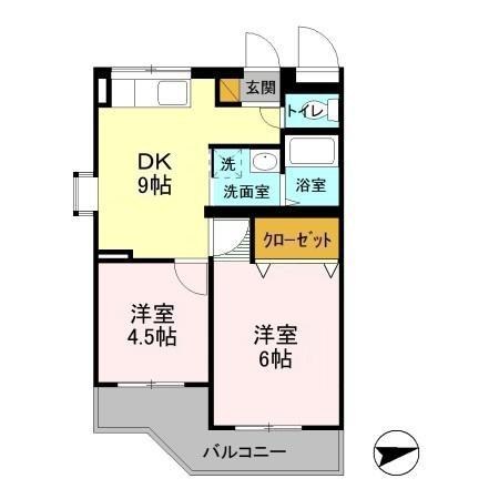 パストラル恩田 201号室 間取り