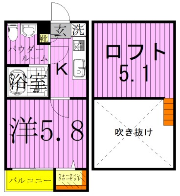 エスカリエ・ルージュ 間取り図