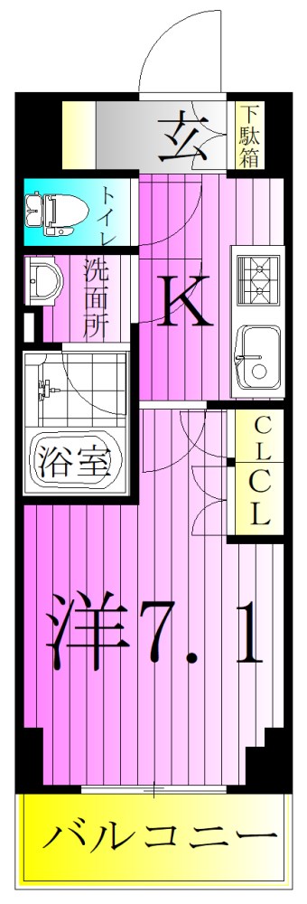 コンフォリア・リヴ千住 間取り図