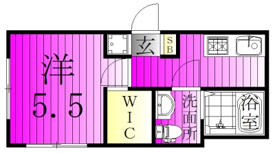 Oak　Hill 202号室 間取り