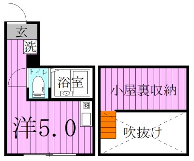 グローリア北千住 間取り図