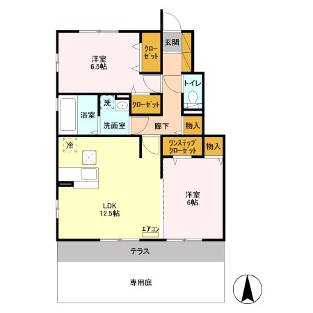 リバーサイド　ホシノ６ 間取り図