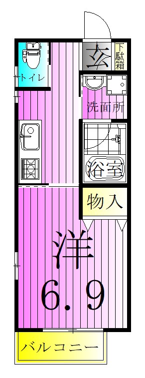 ボンシャンス六町 間取り図