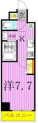 アクサス西新井 間取り図