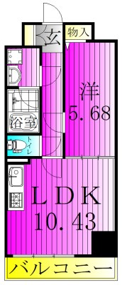 モアナ　レジデンス 101号室 間取り