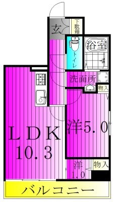 モアナ　レジデンス 201号室 間取り