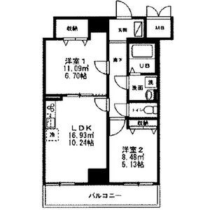 モアナ　レジデンス 703号室 間取り