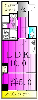 モアナ　レジデンス 406号室 間取り