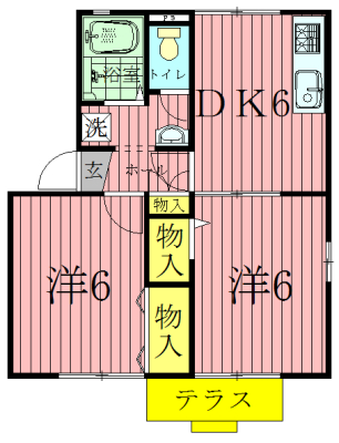 クレストB 101号室 間取り