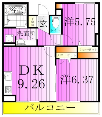 パレドールモア 間取り図