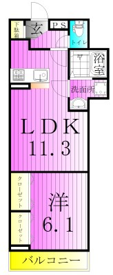 セレスティア西保木間 間取り図