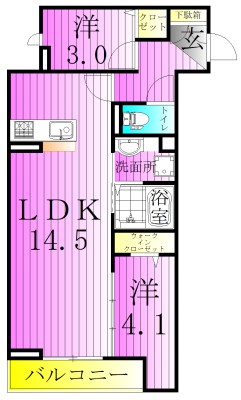 セレスティア西保木間 間取り図