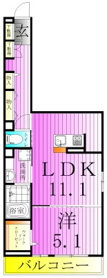 アヴァンス八潮B 間取り図