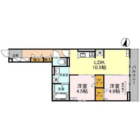 アヴァンス八潮A 間取り図