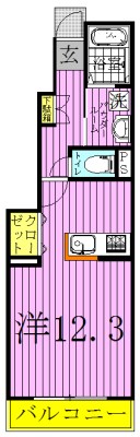 アルコ イリス 102号室 間取り