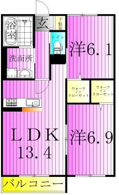 グラントレ宮城 間取り図