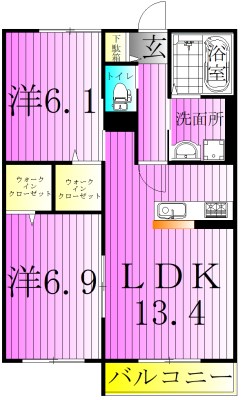 グラントレ宮城 間取り