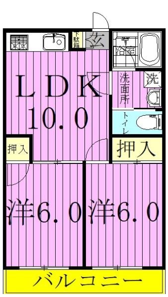 ダイキビル 303号室 間取り