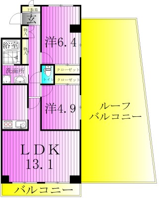フォーレスト北綾瀬２ 間取り図