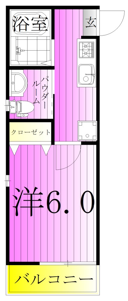 O2レジデンス六町　B棟 間取り図