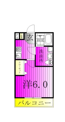 モダンオーク北柏 102号室 間取り