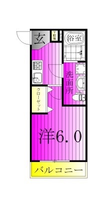 モダンオーク北柏 203号室 間取り