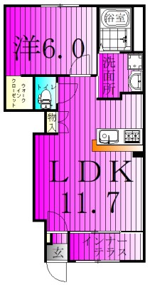 サンフォレスタ 102号室 間取り
