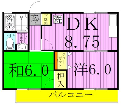 アメニティー８ 間取り図